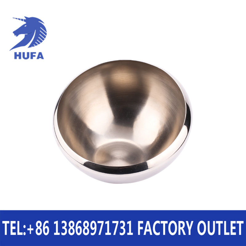 Hotel supplies: 22CM slanted salad bowl, stainless steel kitchenware with seat details Picture