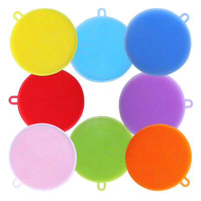Silicone dishwashing brush, kitchen, household, daily necessities, fruit and vegetable brush, rag cleaning brush Specification image