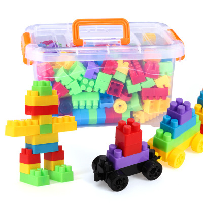 Children's bullet-shaped plastic educational building blocks, early childhood education, intelligent and smart building blocks wholesale