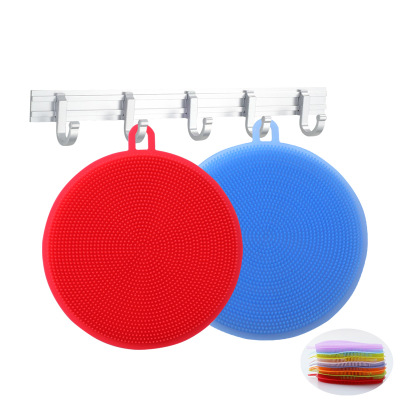 Silicone dishwashing brush, kitchen, household, daily necessities, fruit and vegetable brush, rag cleaning brush details Picture