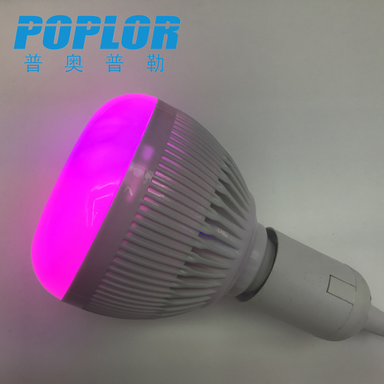 LED智能蓝牙音响球泡灯 12W七彩RGB调光遥控灯泡细节图