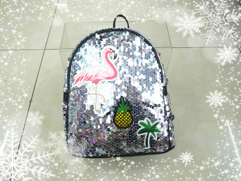 亮片双肩背包亲子包儿童背包卡通包创意包细节图