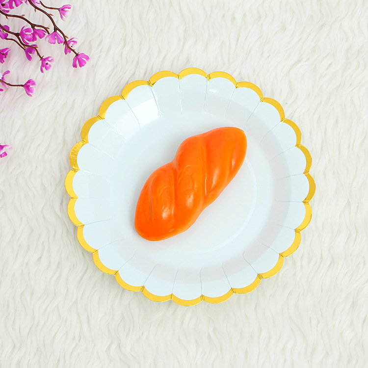 Wholesale children's birthday party event accessories, disposable fruits, candies, gold-edged desserts, cake plates Application Scenario