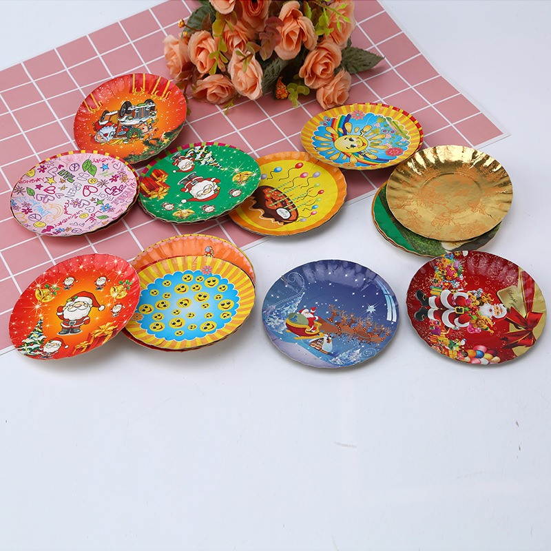 Wholesale Color Petal Shaped Disposable Paper Tray Diy Handmade Tray Modeling Baking Cake Tray Petal Holder Specification drawing