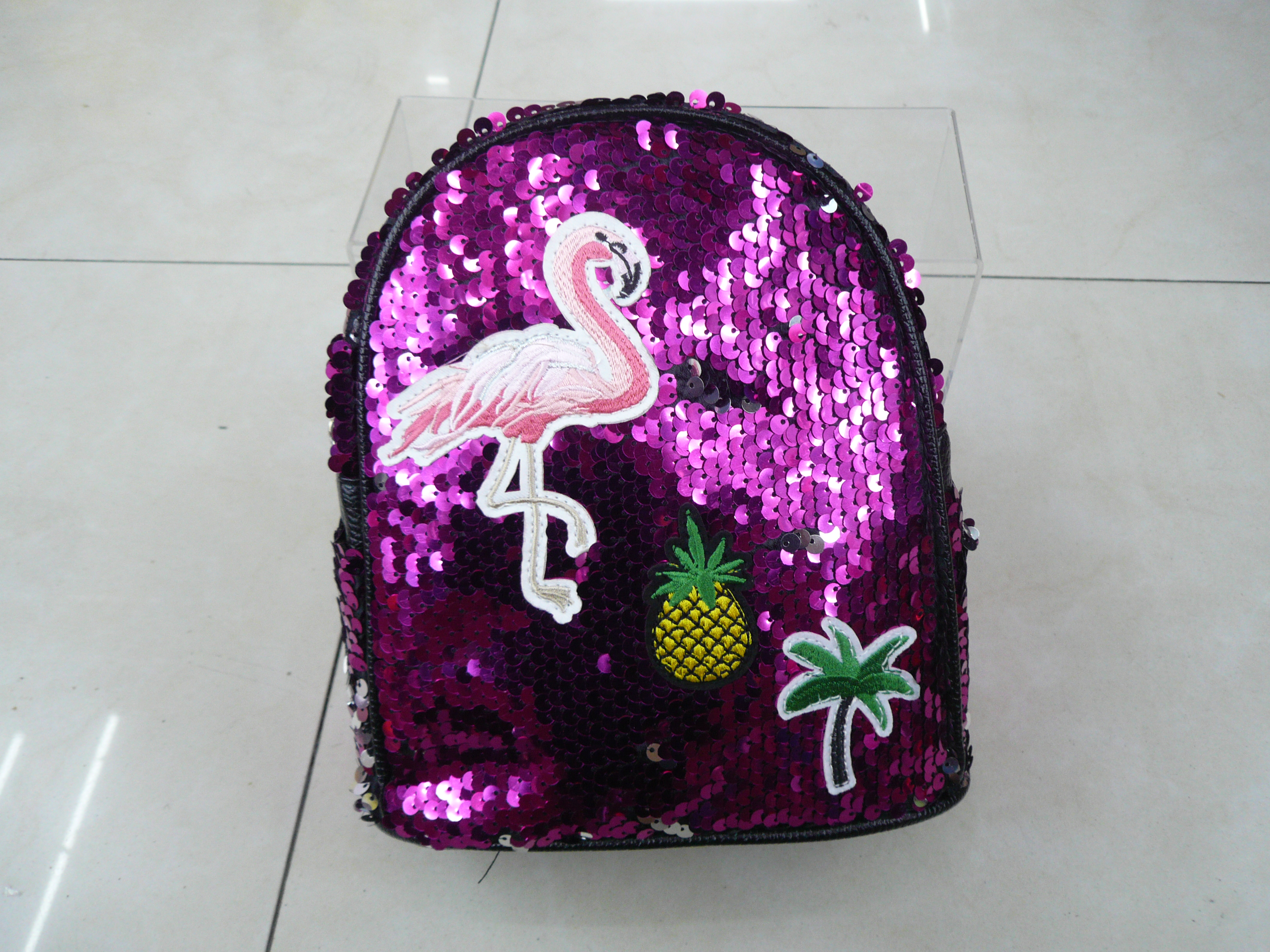 亮片双肩背包亲子包儿童背包卡通包创意包产品图