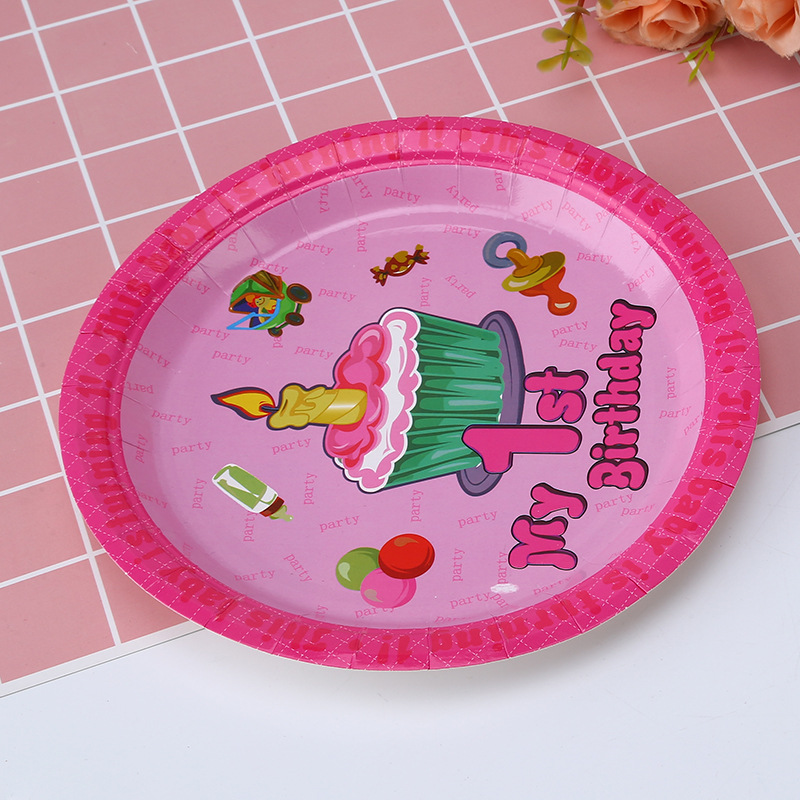 Hot Disposable Environmentally Friendly Paper Plate Party Home Cake Paper Plate Manufacturers Direct Plate Plate Specification drawing
