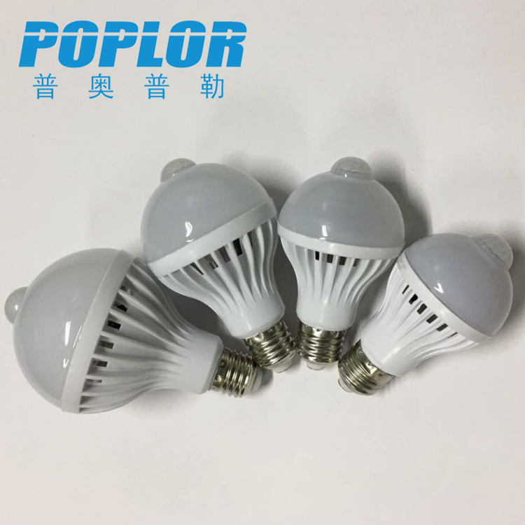 LED intelligent human body sensor bulb 12W sensor bulb corridor light Corridor light PC