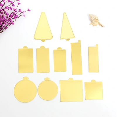 Manufacturers Direct Sales Of Cake Cushion Wholesale Thousand Layer Cake Gaskets Triangle Small Gold Card Thickened Cardboard Base