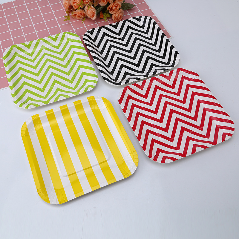 Hot Disposable Environmentally Friendly Paper Plate Party Home Cake Paper Plate Manufacturers Direct Plate Plate details Picture