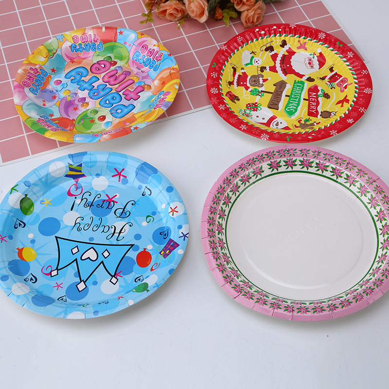 Manufacturers Direct Sales Of Environmental Protection Paper Tray Home Birthday Party Creative Cake Paper Plate Wholesale Disposable Paper Plate Specification drawing