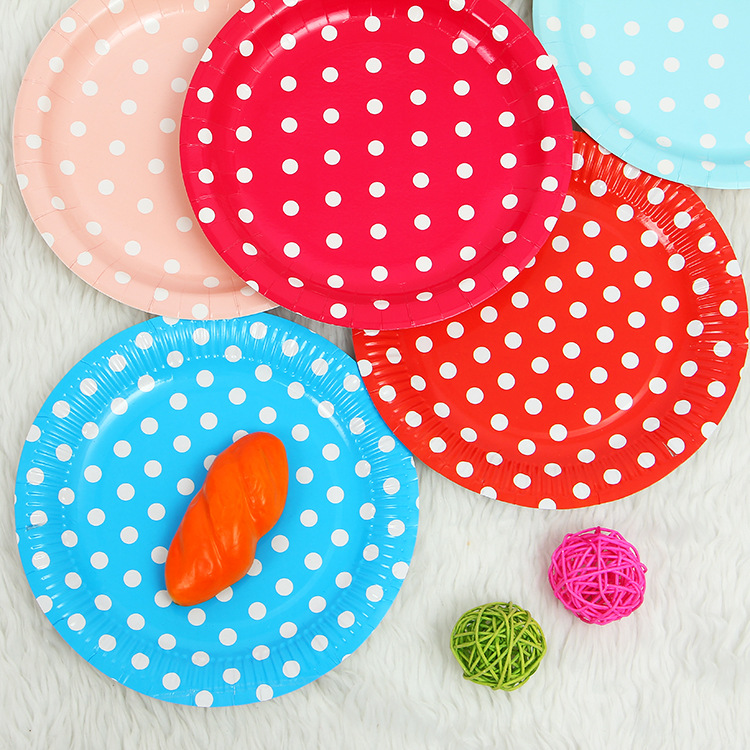 Factory direct sales of disposable paper products, small plates, fashionable and creative, small defect Western food snack plates, wholesale paper trays Specification image