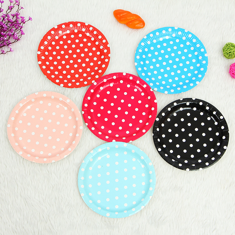 Factory direct sales of disposable paper products, small plates, fashionable and creative, small defect Western food snack plates, wholesale paper trays