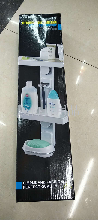 Bathroom suction cup rack