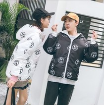 Lovers short down padded jacket bf padded jacket women Korean version bread jacket loose padded jacket