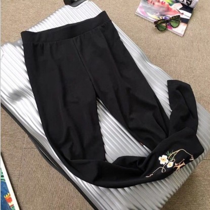 Korean small embroidery comfortable cotton high elastic idle little legs leggings women Specification drawing