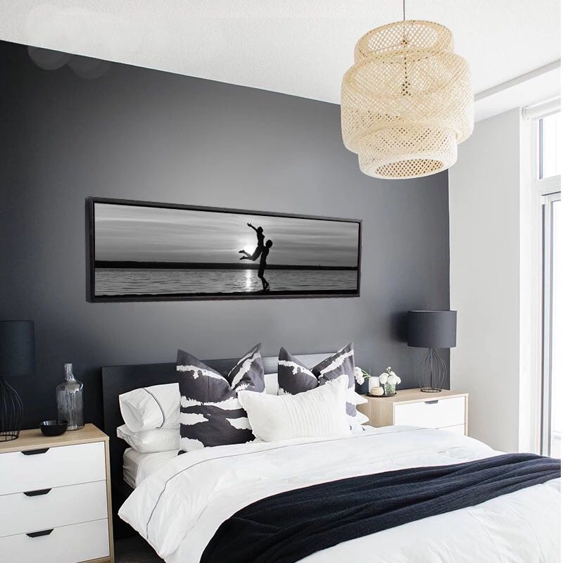 Modern simple decorative painting, bedroom room bedside painting