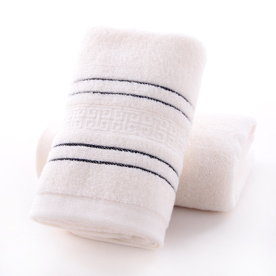 Yiwu daily-use pure cotton towel manufacturer direct sales, fashionable, thickened, super soft, can be printed with LOGO Specification image
