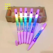 New LED fairy advertising ballpoint pen web celebrity rainbow pen Japanese version ballpoint pen into oil pen