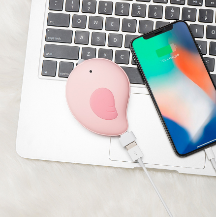 Calentador de corazón pájaro calentador de mano tesoro USB recargable pájaro calentador de bebé con banco de potencia regalo de invierno personalizado Specification image