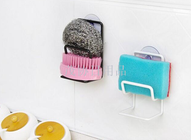 Kitchen sink rack with sucker double layer