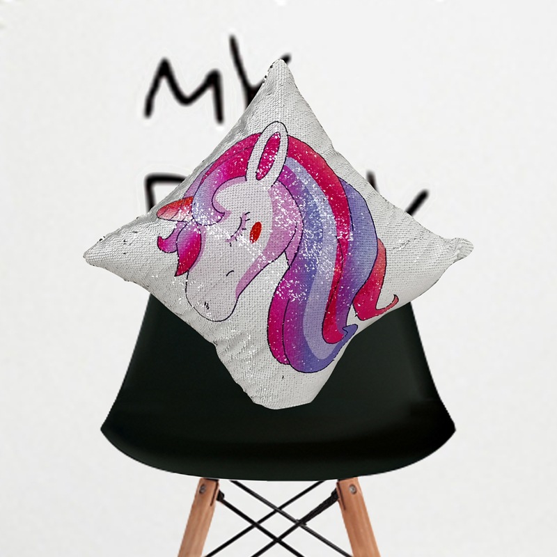 Amazon hot style household products 3d printed solid color pillow pillow pillow cases with sequins cross border export cushions thumbnail