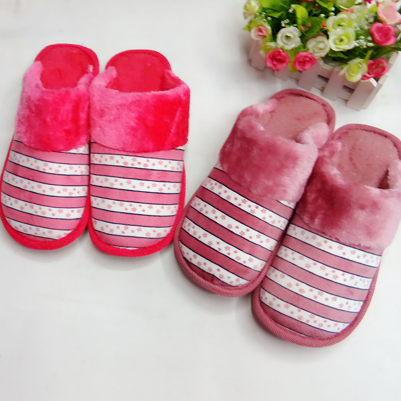 2018新款冬季棉拖鞋防滑耐磨保暖室内家居情侣拖鞋批发