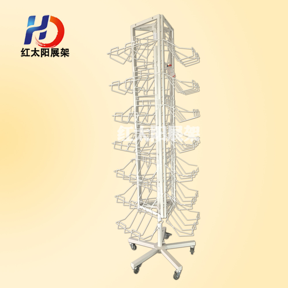 The factory direct sale napkin display stand card brochure stand two-sided 5-legged display stand