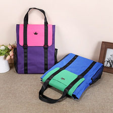 简易双肩学生补习书包时尚多用背包可拎可背补习袋