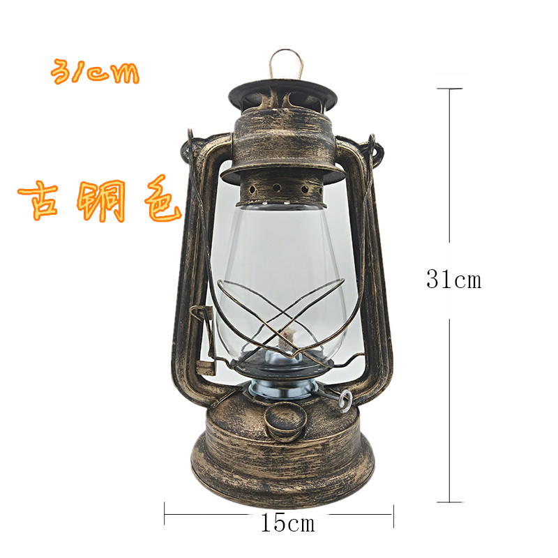 一件代发255复古煤油灯 ，刷金油灯，桅灯。