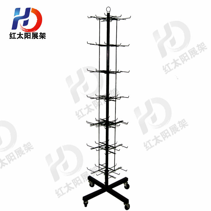 供应展示架/货架/置物架/可旋转黑色网篮架产品图