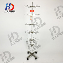 The factory direct sales floor display frame jewelry frame six layer electroplating frame jewelry rotating frame a large number of spot