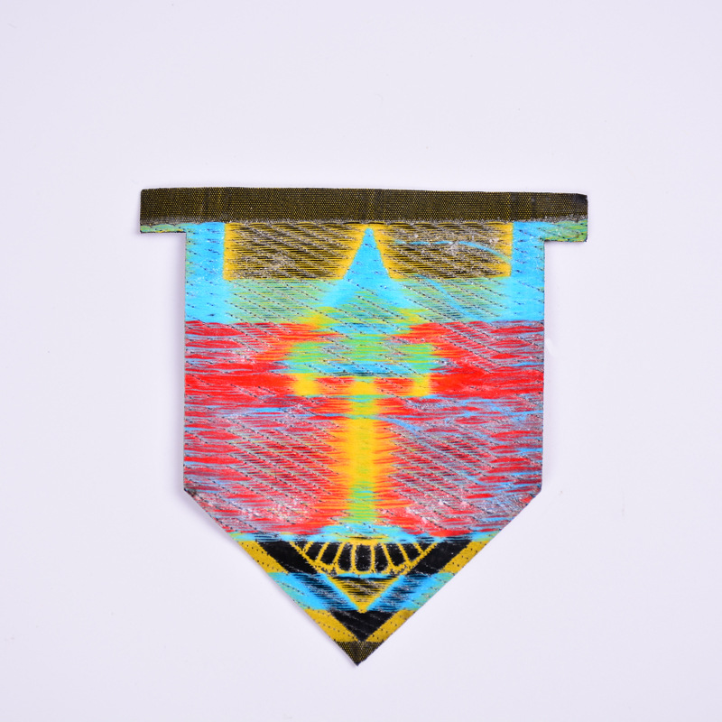 背胶镭割织标厂家直销环保涤纶纱颜色都可搭配定做品质保证产品图