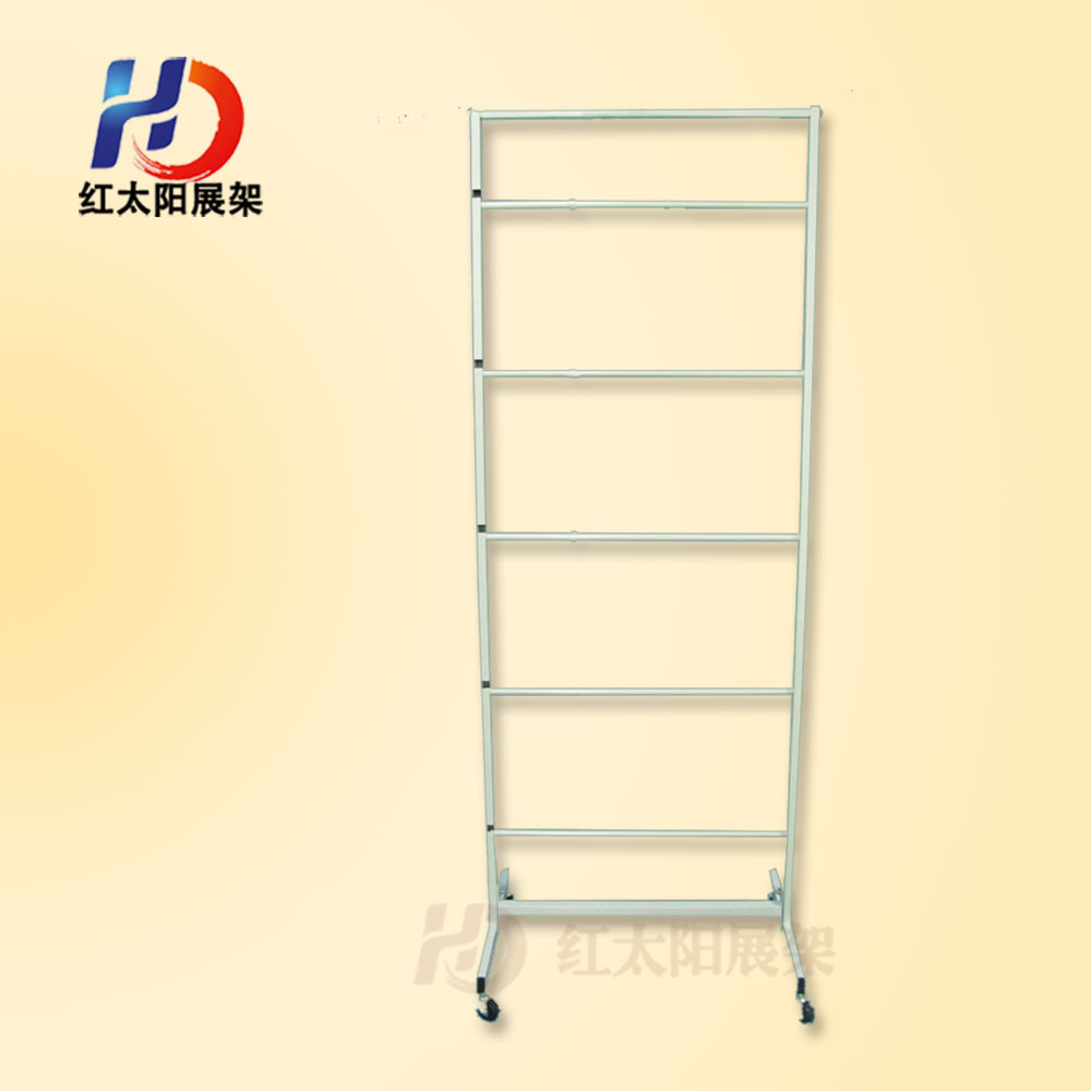 Single - sided four - layer tablecloth hanging cloth display stand manufacturers professional custom - made iron iron promotion stand carpet display stand