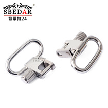 28mm hole pitch outdoor tactical silver suit strap buckle