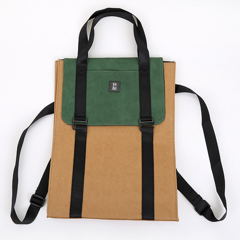 Simple Creative Backpack Multi-Purpose Fashion Storage Bag Tutorial Bag Korean Version Japanese Muji Backpack Application Scenario