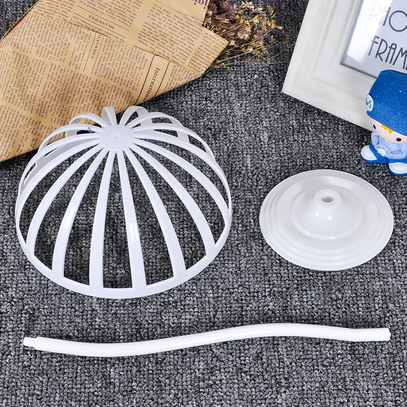 跨境 WISH 3115镂花成人帽架帽托 帽撑 方管槽板展示架塑料帽架细节图