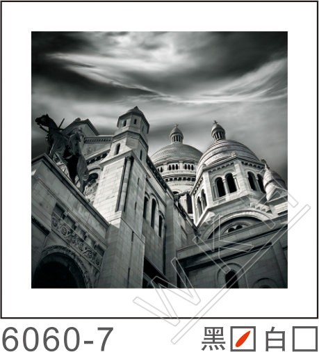 厂家直销3D 5D 6D 9D立体画 微框画 欧美建筑物 定制各种立体产品细节图