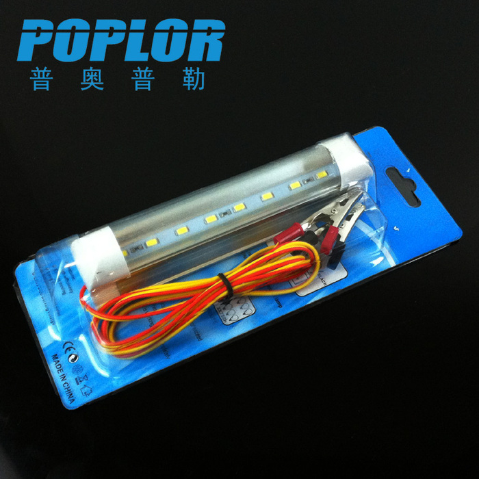 LED日光灯低压12V带线夹T8灯管5W夜市地摊灯0.15M
