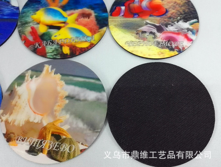 厂家生产定制3D 5D立体画杯垫 餐垫 明信片 贺卡 书签 3D卡片详情图2