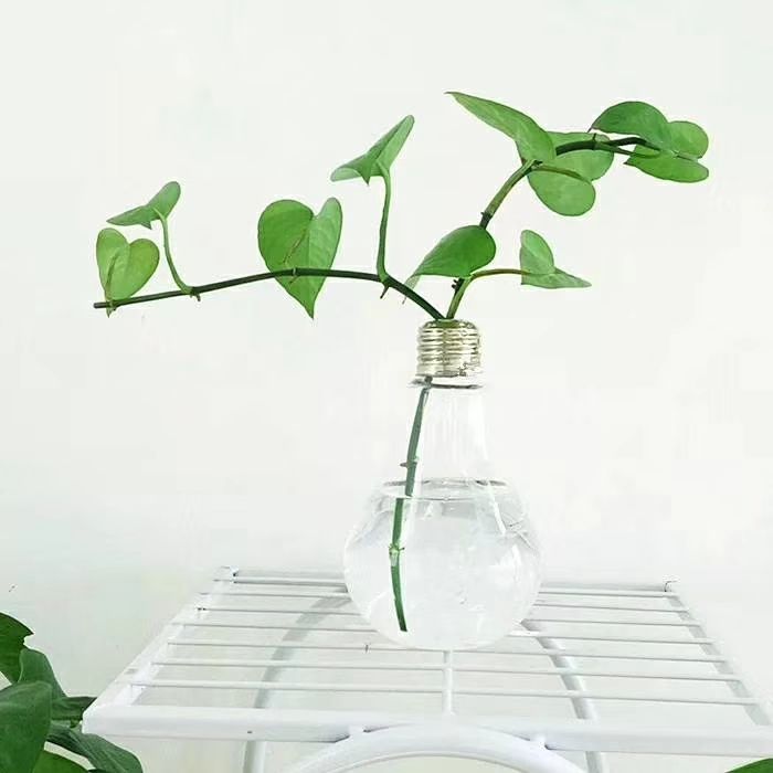 创意灯泡花瓶细节图