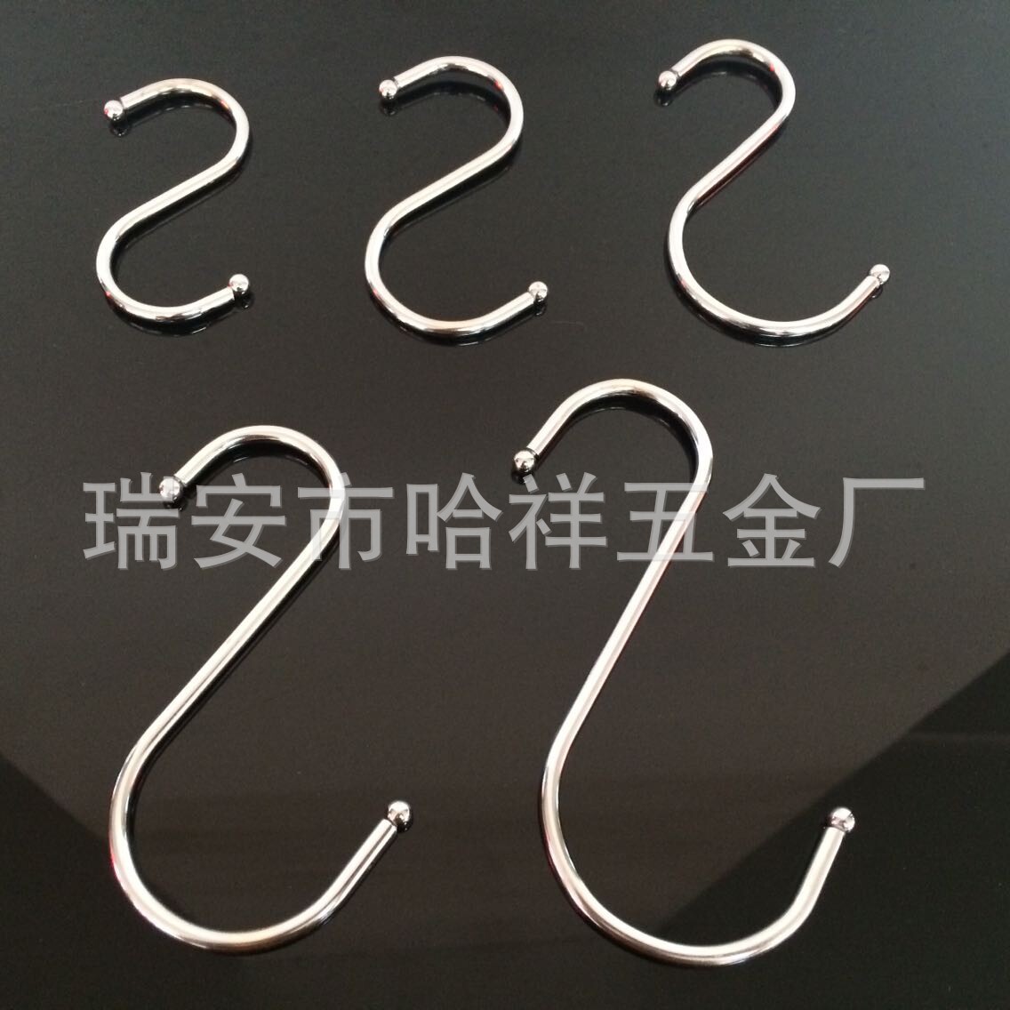 S型 不锈铁五金挂钩 s钩 10公分(4寸) 衣架服装腊肉专用衣橱挂钩细节图