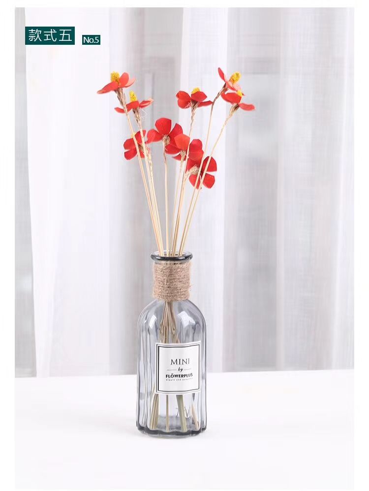 New Explosive Manufacturers Direct Sales Small Mouth A Flower Glass Vase Specification drawing