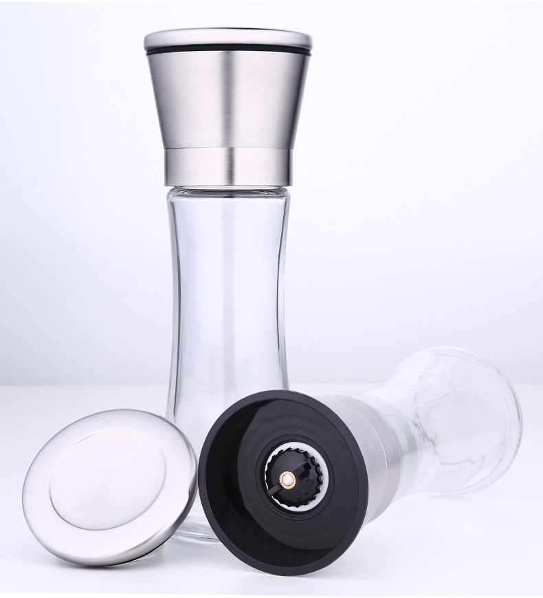 Stainless Steel Foam Box Pepper Grinder B6-3-2 Pepper Pepper Coffee Grinder Manual Grinding Bottle Specification drawing