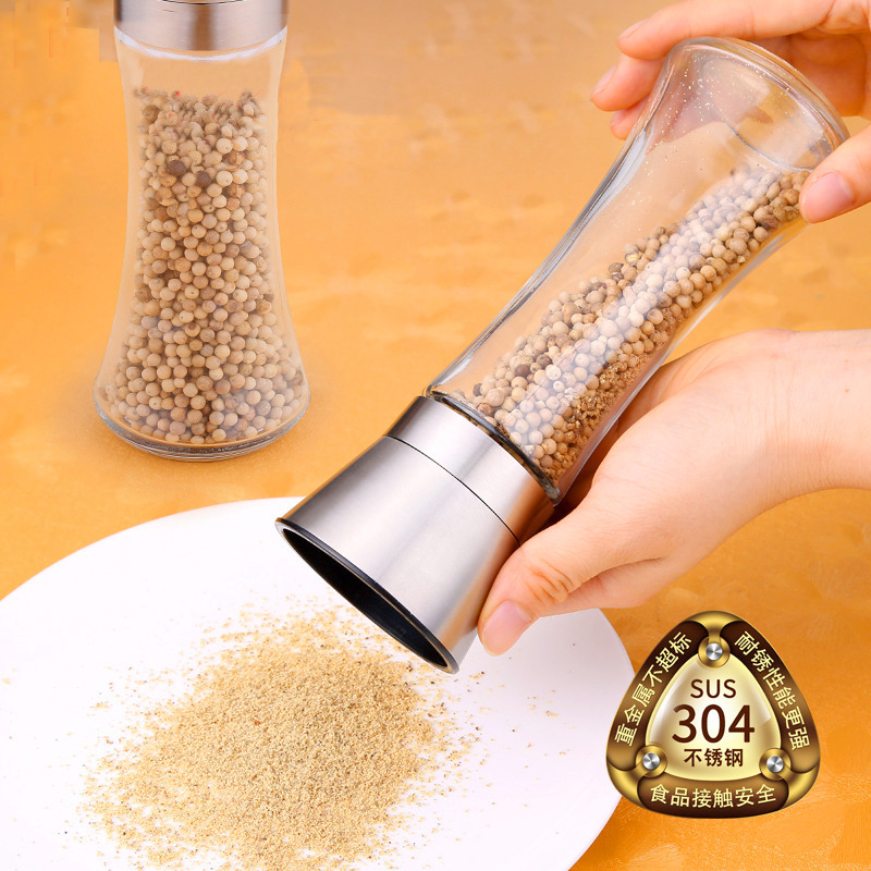 Stainless Steel Foam Box Pepper Grinder B6-3-2 Pepper Pepper Coffee Grinder Manual Grinding Bottle