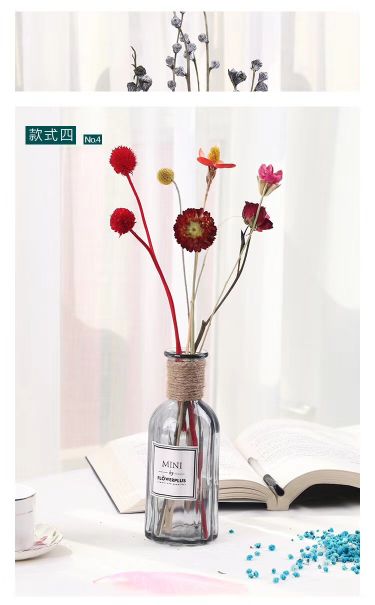 New Explosive Manufacturers Direct Sales Small Mouth A Flower Glass Vase details Picture