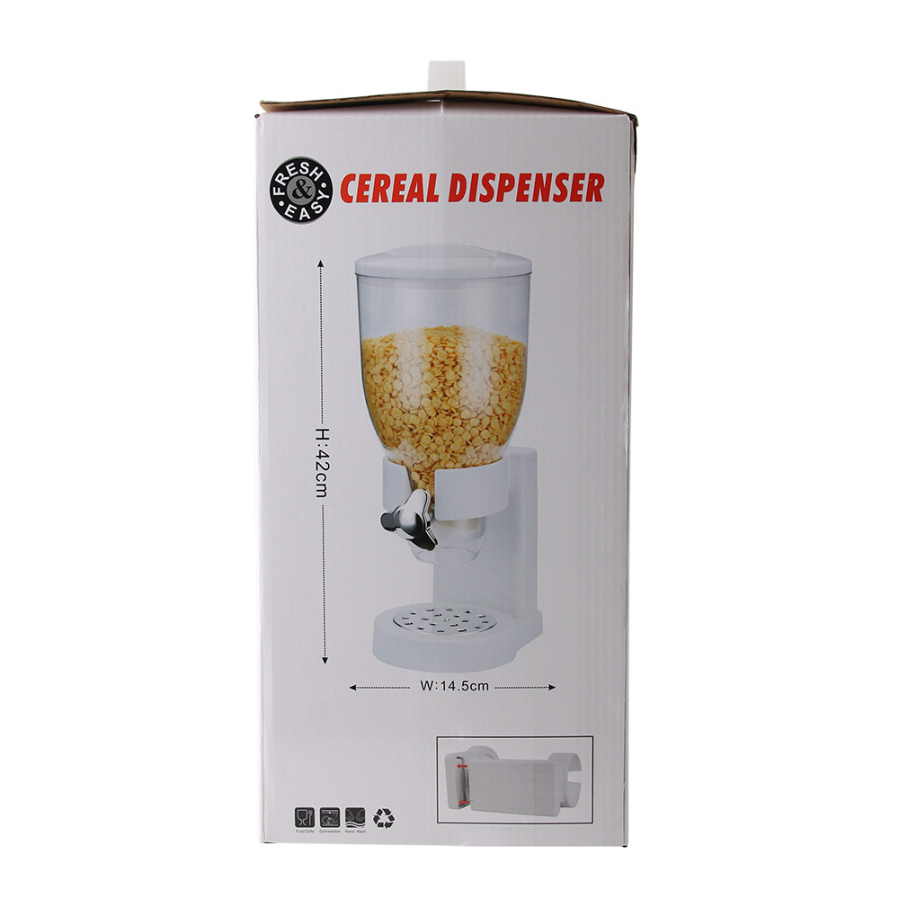 Factory direct sales of cereal dispemser single-head plastic food dispenser oatmeal machine Specification drawing