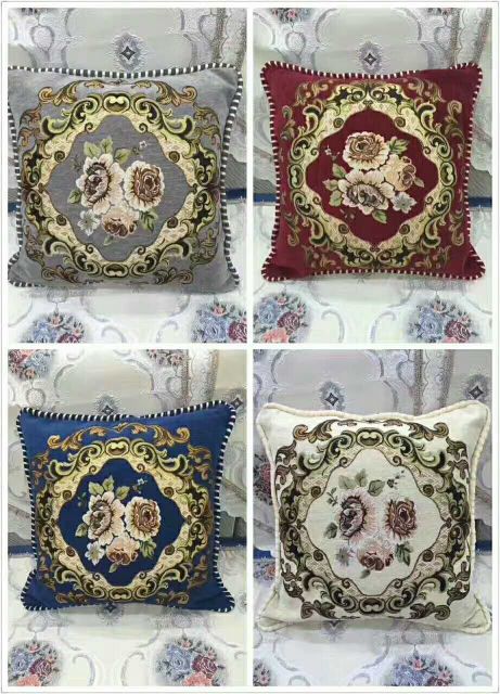 New high-end rolled-edge sofa cushions, waist cushions, four-sided pillowcases
