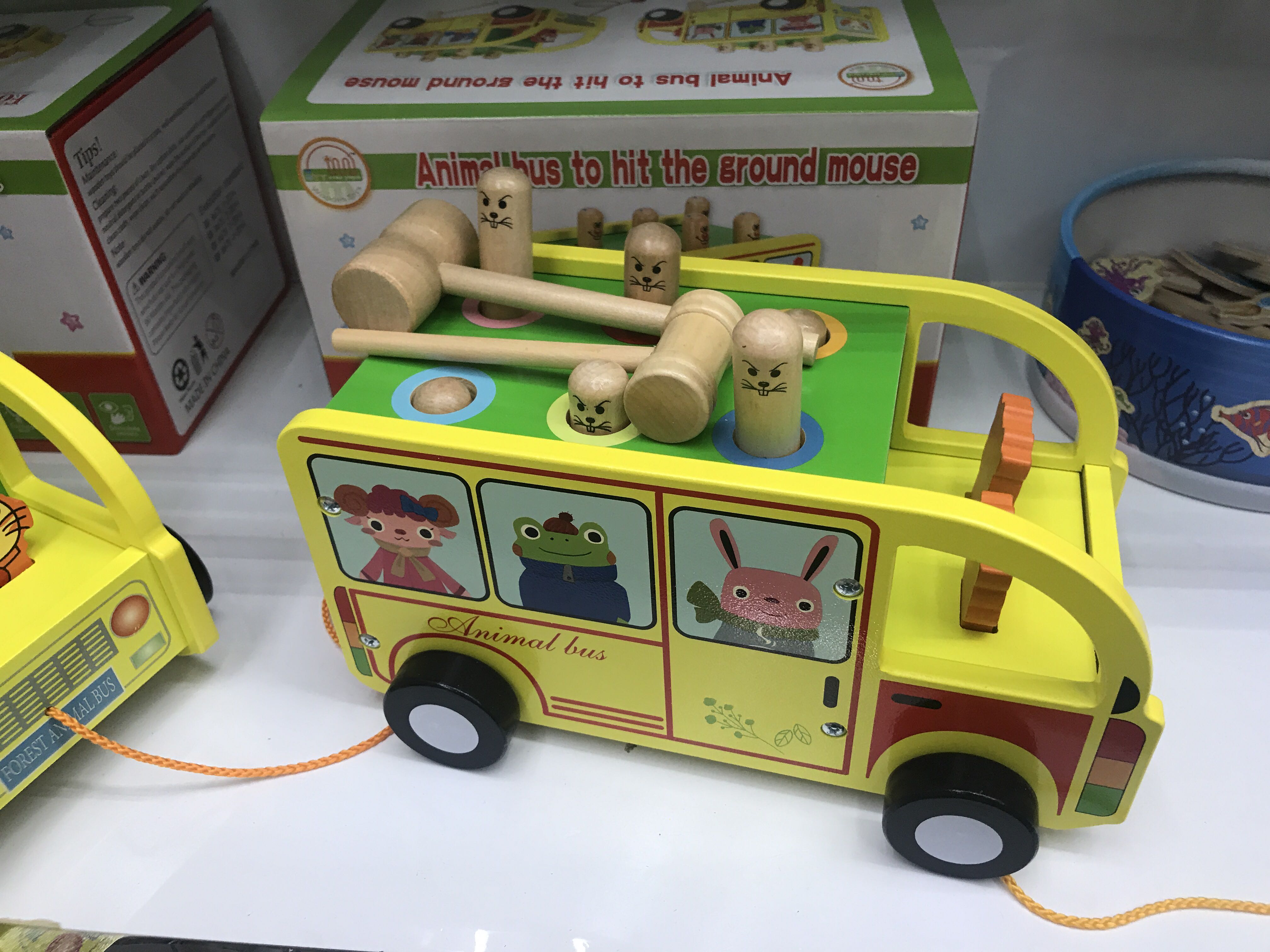 木制玩具、打地鼠、敲敲车、拖拉车 2022年新品详情图3