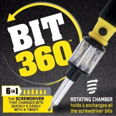 NAKE bit 360 Screwdriver 6合1多功能旋转螺丝刀快速切换伸缩产品图