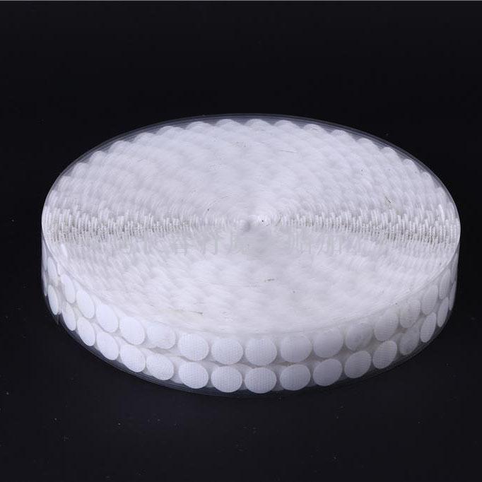 厂家定制透明膜背胶1.5cm圆点 透明膜背胶PET膜背胶魔术贴产品图